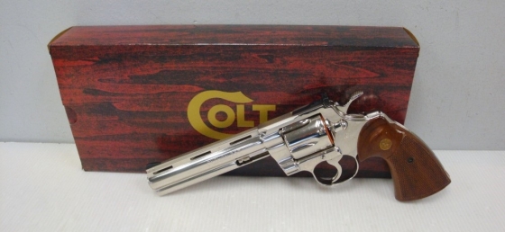 Colt Python 6” Polished Nickel .357 mag 1978 SNAKE GUN! LIKE NEW IN BOX!