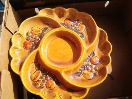 Beautiful Vintage Maurice Of California Serving/Hors D\\\'Oeurves Tray - $23 (SFV/SCV/Ventura CO.)