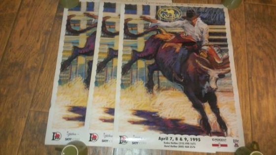 11th annual LA Rodeo 1995 Poster (3) 18x24 Each