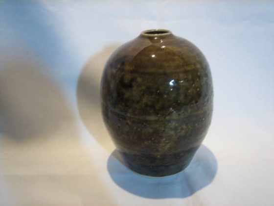 Vintage Japanese Pottery Vase - Signed