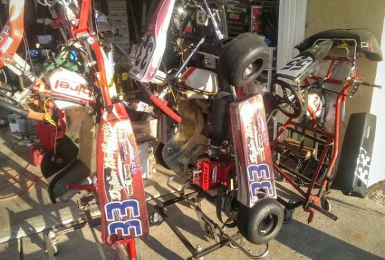 3 Cadet Race Karts with engines and spares