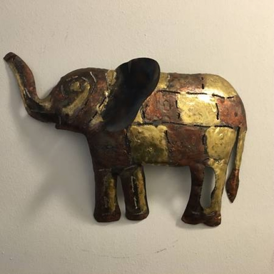 🐘 Beautiful Elephant Metal Artwork