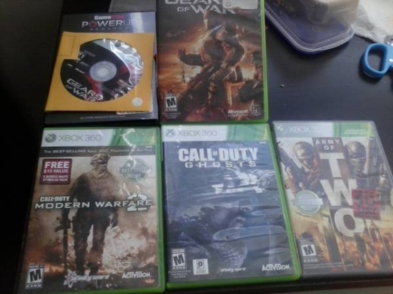 xbox 360 game lot. Call of duty Gears of War Halo John Woo and more!