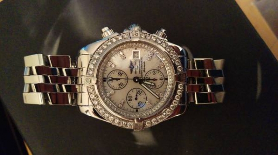 Breitling Chronomat Evolution 4.2 Carats Diamonds Watch
