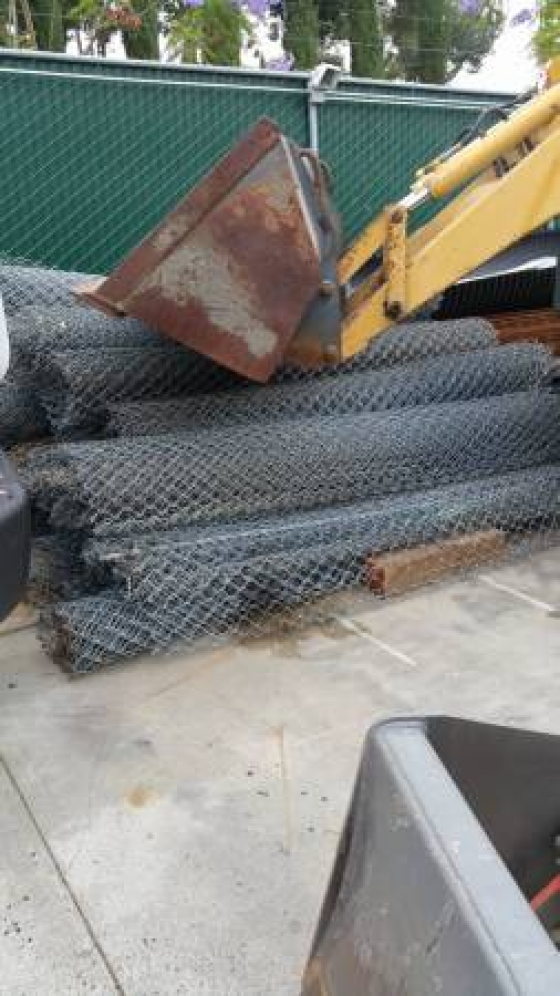 used chain link fence