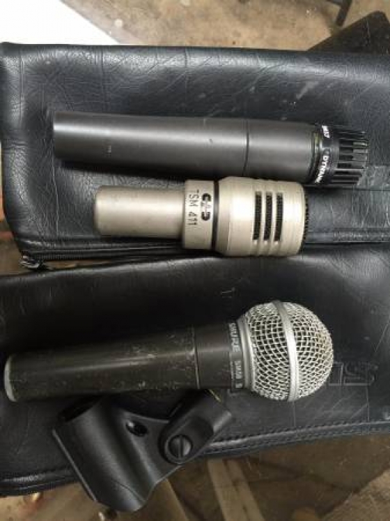sm58,Ev n/d257b,microphones